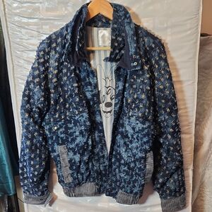 Babyghost Blue Denim Distressed Minnie Mouse  Jacket Sz M